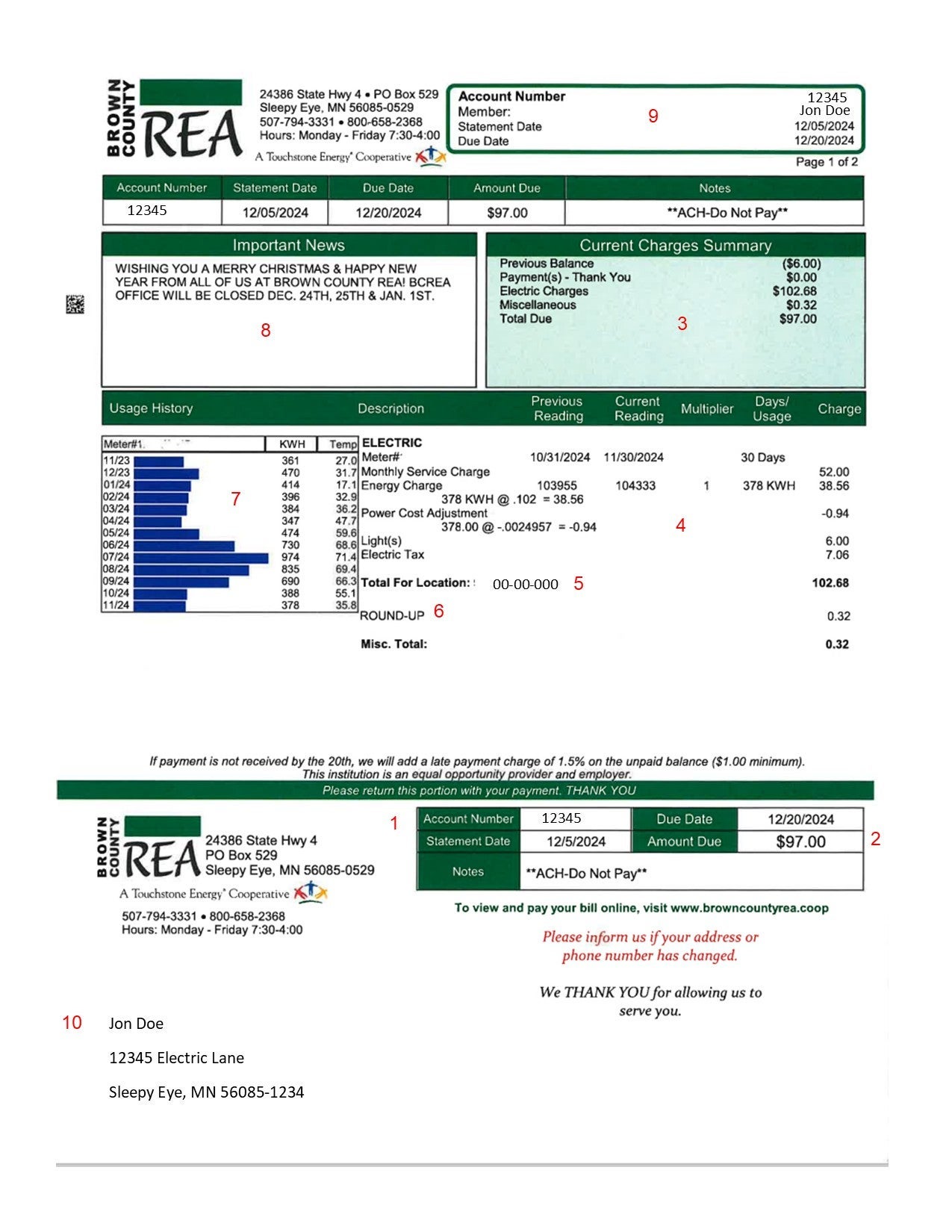 Billing Statement Explained