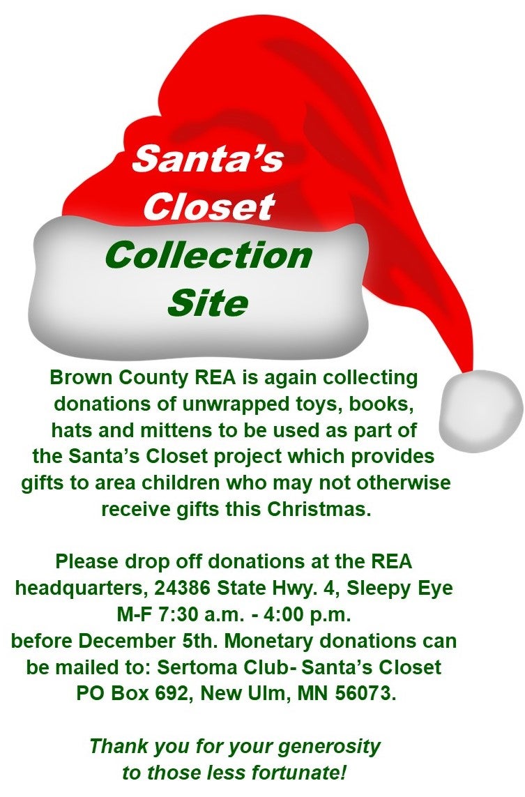 Santa's Closet collection site